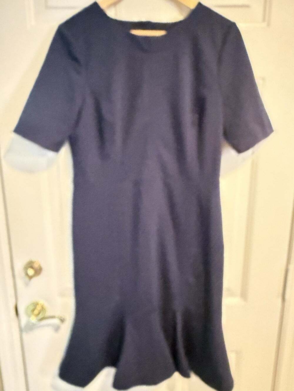 Banana Republic Dress Women's Size 12 Navy Panel Sheath Dress